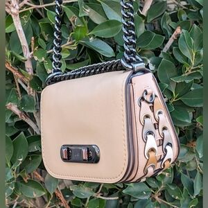 Coach 1941 Swagger 20 with Multi-Color Leather Link Detail Crossbody Purse